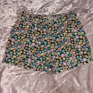 Wonder Nation Floral High Waist Women's Shorts